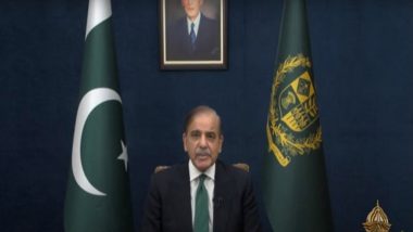 Imran Khan, PTI Committed 'Unforgivable Act of Anti-Nationalism', Proof Present Against Him in Corruption Case: Pakistan PM Shehbaz Sharif in First Address To Nation After Unrest (Watch Video)