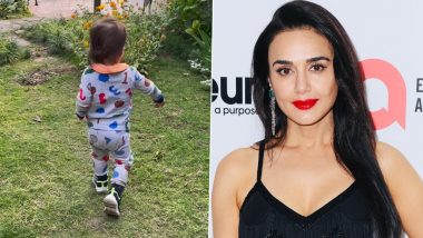 Preity Zinta Shares Glimpse of Her ‘Kind of Heaven’ As Baby Jai Runs Around in a Garden (Watch Video)
