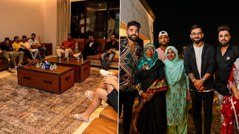 Virat Kohli, Kedar Jadhav and Royal Challengers Bangalore Players Visit Mohammed Siraj's House in Hyderabad Ahead of SRH vs RCB IPL 2023 Showdown