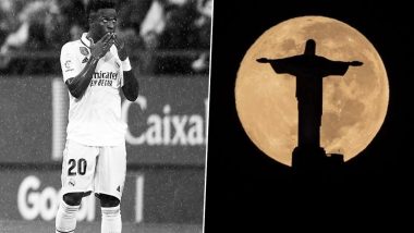 ‘You Are Not Football, You Are Inhuman’ Vinicius Junior Reveals Death Threats, Racist Abuses; Rio de Janeiro Turns Off Lights of Christ the Redeemer Statue in Solidarity