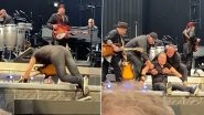Bruce Springsteen Suffers Fall in Amsterdam but &lsquo;Tougher Than the Rest&rsquo; Singer Gets Back Up To Finish the Concert (Watch Video)