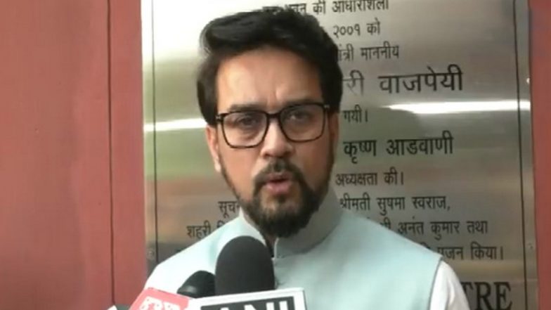 Anurag Thakur Takes Swipe at Bhagwant Mann, Says 'Punjab CM Should Ensure That Jailed Criminals Don't Execute Crimes Outside Jail' (Watch Video)