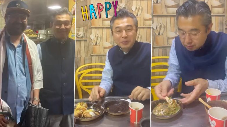 Japanese Ambassador Hiroshi Suzuki Eats Golgappe, Pure Banarasi Thali in Varanasi (See Pics and Video) a