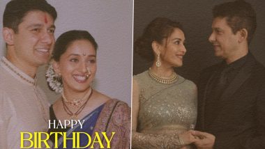 Madhuri Dixit Receives Lovey- Dovey Birthday Wish From Husband Shriram Nene (Watch Video)