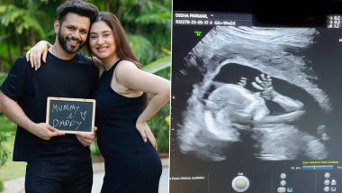 Disha Parmar and Rahul Vaidya Announce Pregnancy; Couple Shares Baby's Ultrasound Clip on Insta! (Watch Video)