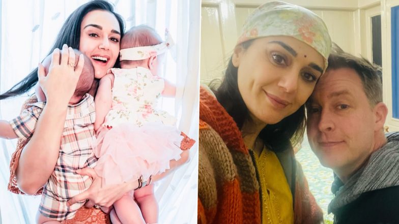 Preity Zinta Visits Hateshwari Mata Temple With Husband Gene Goodenough And Their Twins (View Pics)