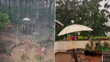 Bengaluru Rains: Rainfall, Hailstorm Lash Karnataka City, Surprise Showers Bring Relief From Rising Temperatures (See Videos)