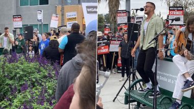Imagine Dragons Organise a Mini Concert at the Netflix Picket Line to Showcase Support to Striking Writers (Watch Video)