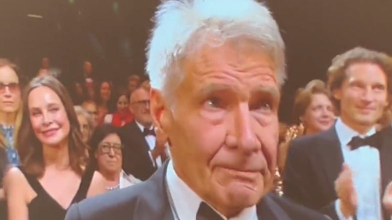 Indiana Jones and The Dial of Destiny: Harrison Ford Gets Emotional After Receiving a 5-Minute Standing Ovation For His Action Film at Cannes 2023 (Watch Video)