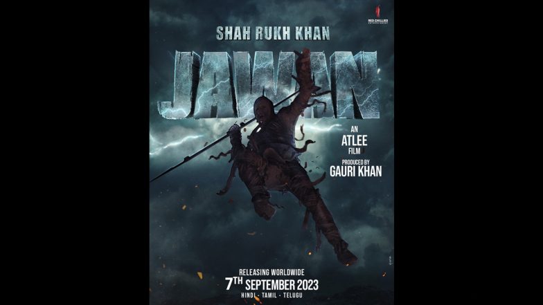 Jawan: Shah Rukh Khan Reveals New Poster Along With New Release Date and It Looks Kick-ass! (View Pic)