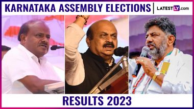 Channapatna Assembly Election Result 2023: JDS Candidate HD Kumaraswamy Leads Against CP Yogeshwara of BJP