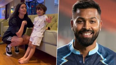 Hardik Pandya Receives Best of Luck Wishes From Son Agastya Ahead of GT vs DC IPL 2023 Match (Watch Video)
