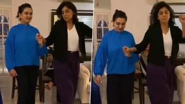 Neetu Kapoor and Padmini Kolhapure Nail the ‘Naatu Naatu’ Hook Step and You Don’t Want to Miss It! (Watch Video)