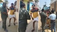 Karnataka Shocker: Man Slaps, Attacks Electricity Company Employee With Chappals in Koppal, Arrested After Video Surfaces Online