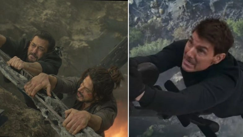 Mission Impossible 7 Trailer: Netizens Feel Stunt Scenes from Tom Cruise Starrer Are Copied from Shah Rukh Khan’s Pathaan