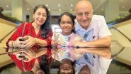 Anupam Kher Spends Time With Satish Kaushik&rsquo;s Family, Fans Laud the Actor&rsquo;s Kindness (View Post)