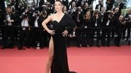 Cannes 2023: Amy Jackson Slays in a Black High-Slit Gown at French Riviera (View Pics)