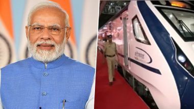 India’s Speed, Progress Can Be Seen Whenever Vande Bharat Train Runs, Says PM Narendra Modi (Watch Video)