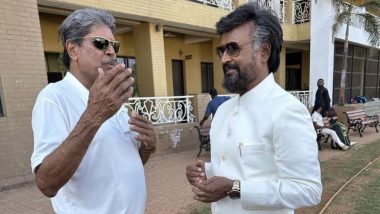 Kapil Dev in Lal Salaam: Rajinikanth Calls It an 'Honour and Privilege' Working With the Indian Cricket Legend! (View Pic)