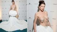 Julia Fox Bares Breasts at Cannes 2023! Actress Turns Head With Her Risque See-Through Corset Gown at 25th Anniversary of Art of Elysium&rsquo;s Party (View Pics)