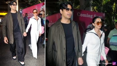 Power Couple Siddharth Malhotra and Kiara Advani Make a Stylish Appearance at the Airport as Paparazzi Capture Them (Watch Video)