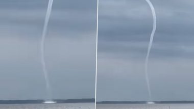 Waterspout Emerges in South Carolina Lake Leaving Residents in Awe, Spectacular Video Goes Viral