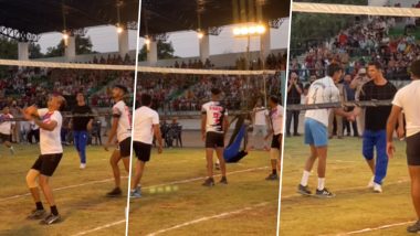 Akshay Kumar Enjoys A Volleyball Game With Police Staff In Dehradun (Watch Video)