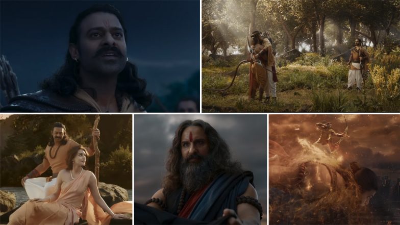 Adipurush Trailer: Netizens Are Mighty Impressed With the Sneak-Peek Into Prabhas, Kriti Sanon and Saif Ali Khan's Epic Saga!