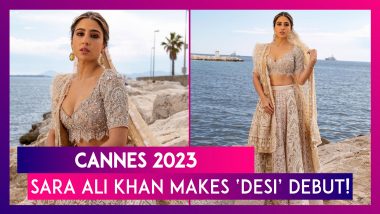 Cannes 2023: Sara Ali Khan Goes Desi! Actor Makes Royal Debut In Abu Jani Sandeep Khosla Lehenga