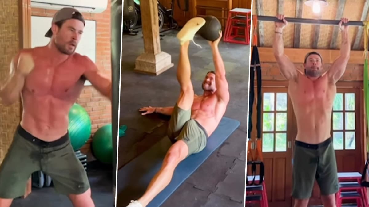 Chris Hemsworth's Latest Workout Video Exposes More Than Just His