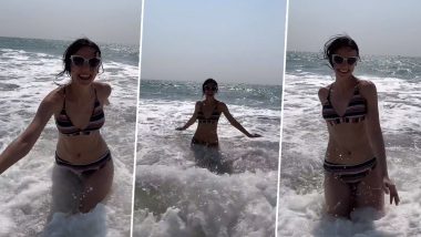 Sanaya Irani's Hot Bikini Video: TV Actress Rocks Striped Two-Piece Enjoying Her 'Mini Rangeela Moment'