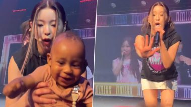 NMIXX’s Kyujin Panics When Parent Puts Baby on Edge of the Stage! Netizens Slam Reckless Behaviour of Fan (Watch Video)