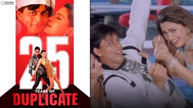 25 Years of Duplicate: Makers Share Nostalgic Scenes From Shah Rukh Khan, Juhi  Chawla, Sonali Bendre's Film (Watch Video) | LatestLY