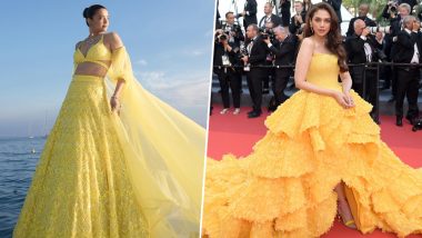 Cannes 2023: Surveen Chawla or Aditi Rao Hydari, Whose Yellow Avatar on the Red Carpet Won Your Heart?