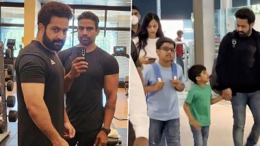 Jr NTR Sets Off on Family Vacation Amid Devara Preps, Shows Off Chiseled Muscles (View Pictures)