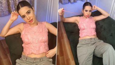 Chewing Gum Outfit: Fashun Lover Uorfi Javed Flaunts 'Bubblegum Top' in New Instagram Photos