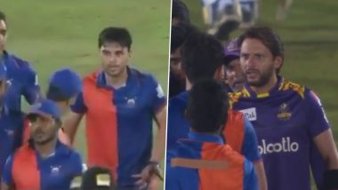When Naveen-ul-Haq Had an Ugly Spat With Mohammad Amir And Was Later Scolded by Shahid Afridi During LPL 2020 (Watch Video)