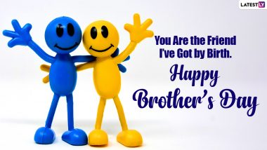 Brother's Day 2023 Messages & Quotes: WhatsApp Status, Greetings, Facebook Photos, Images and HD Wallpapers To Celebrate The Special Day For Brothers