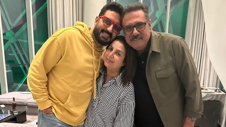 IIFA 2023: Abhishek Bachchan, Farah Khan and Bomen Irani Have Mini ‘Happy New Year’ Reunion at Abu Dhabi (View Pics)