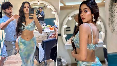 The Little Mermaid: Janhvi Kapoor Shows Off Gorgeous Mermaid Look and BTS Photos for Promo of Halle Bailey’s Film, Says ‘Princess Ariel Is One of My Favourites’ (View Pics and Video)