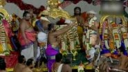 Chithirai 2023: Meenakshi Sundrasheswar Thirukalyanam Held at Meenakshi Amman Temple in Tamil Nadu&rsquo;s Madurai (Watch Video)