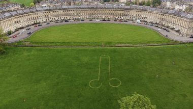 Giant Penis 'Drawn' by Cocky Pranksters Who Trim Lawn To Create Phallic Shape at King Charles' Coronation Party Site (View NSFW Pic)