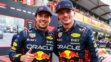 Formula 1: Sergio Perez Wins Azerbaijan GP 2023, Max Verstappen Completes 1–2 for Red Bull; Charles Leclerc Finishes Third