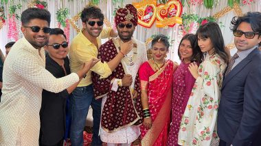 Kartik Aaryan Attends His Spotboy’s Wedding, Poses with the Newly Wed (View Pics)