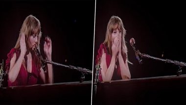 Taylor Swift Has The Cutest Reaction To Her Piano Playing On Its Own During Foxborough Concert (Watch Video)