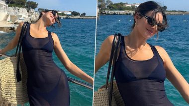 Kendall Jenner Flaunts Her Dream Body in Tiny String Bikini With a Sheer Cover-Up on Fun Vacay With Friends (See Pics)