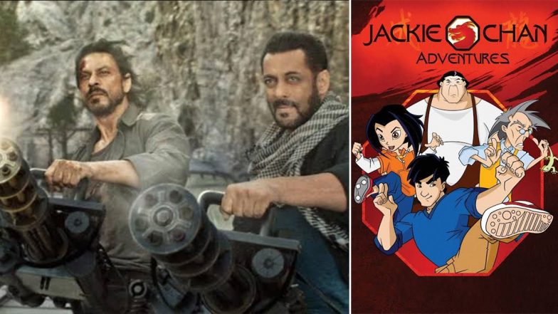 Pathaan: Is the Iconic Shah Rukh Khan-Salman Khan Train Scene Inspired by Jackie Chan's Anime Show? This Viral Clip Will Make You Think So! (Watch Video)