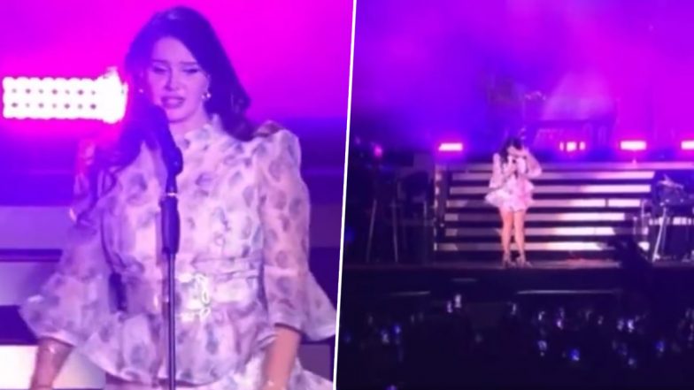 Lana Del Rey Stops Concert in Brazil After She Loses Vape, Asks Audience To Help Her Find It (Watch Video)