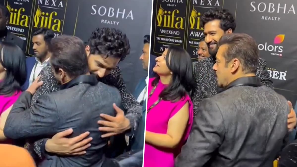 Bollywood News Iifa 2023 Salman Khan Gives A Warm Hug To Vicky