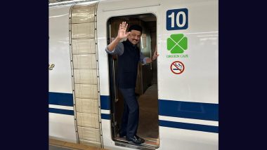 Tamil Nadu CM MK Stalin Rides Bullet Train in Japan, Bats for ‘Equivalent’ Service in India (See Pics)